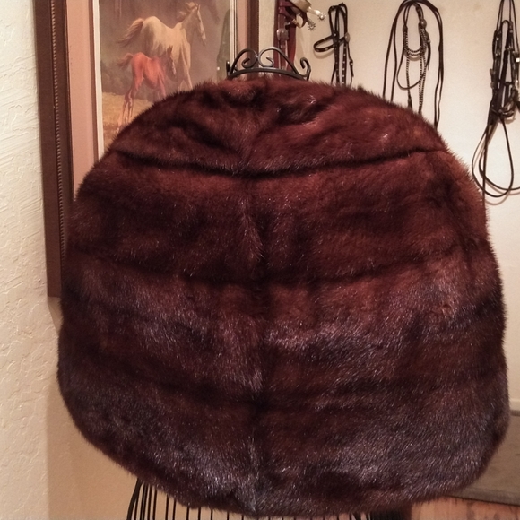 Vintage 1960s Mink Fur Red/Brown Long Stole A- Con - Picture 7 of 8